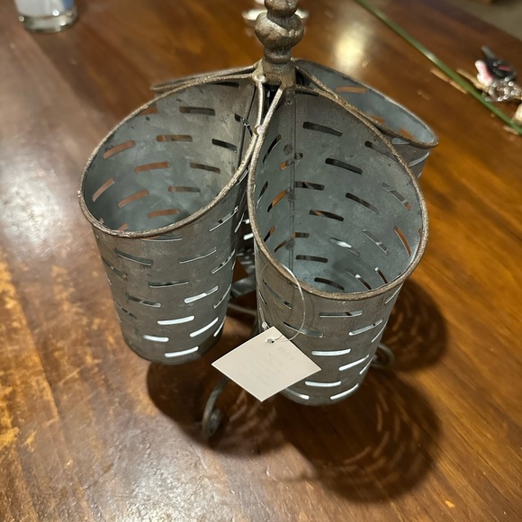 💚Rustic Metal Organizer💚 ROTATING - Picture 1 of 3